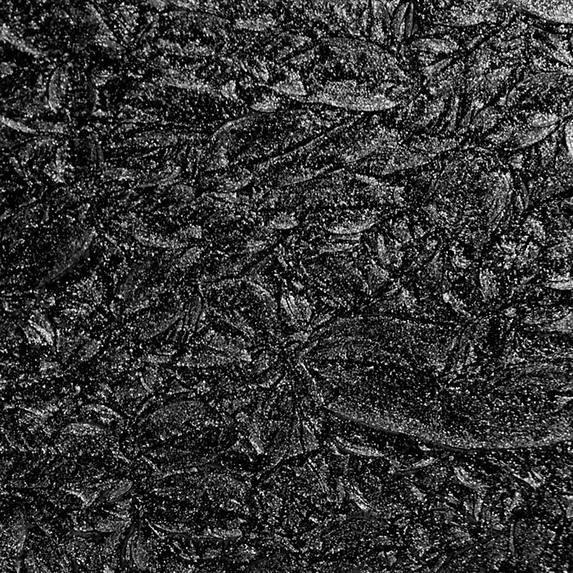 Black Sparkle van Gogh glass in 2"x2" cuts, 4 to a package.