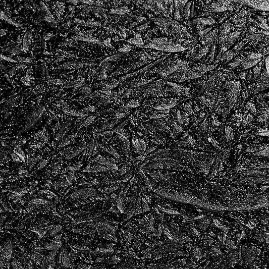 Black Sparkle van Gogh glass in 2"x2" cuts, 4 to a package.