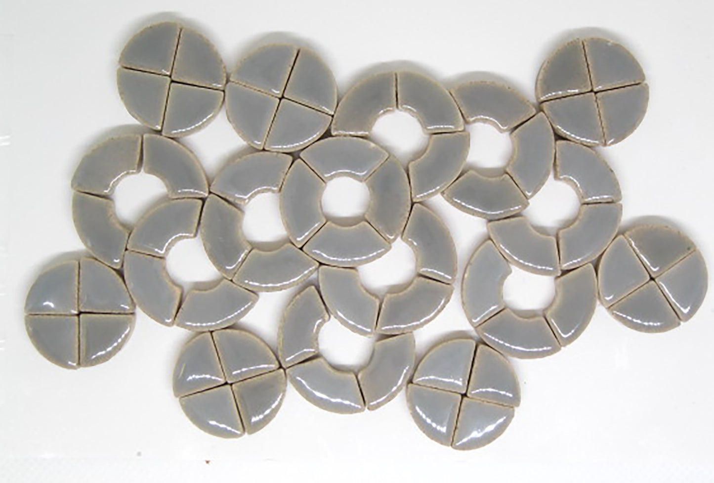 2 oz cc-gray curves, Ceramic curves tile - Kismet Mosaic - mosaic supplies