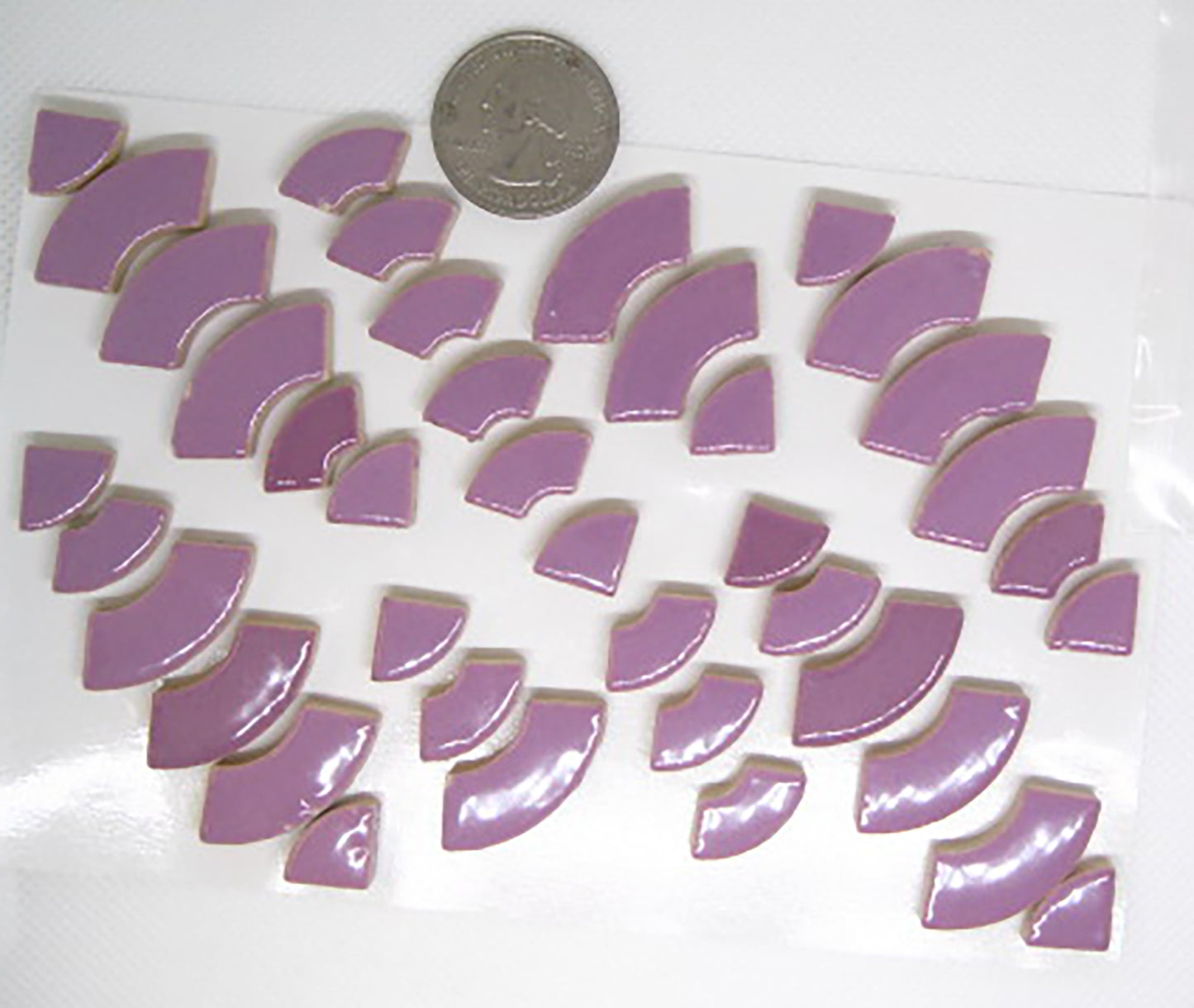 2oz cc-lavender curves, Ceramic curves tile - Kismet Mosaic - mosaic supplies