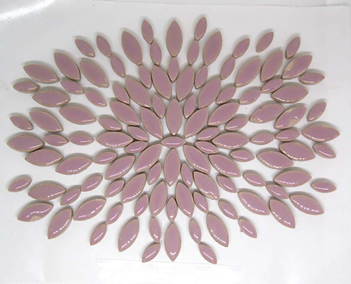 4 oz cp-Lavender Ellipse/Petal, CeramicPetals tile - Kismet Mosaic - mosaic supplies