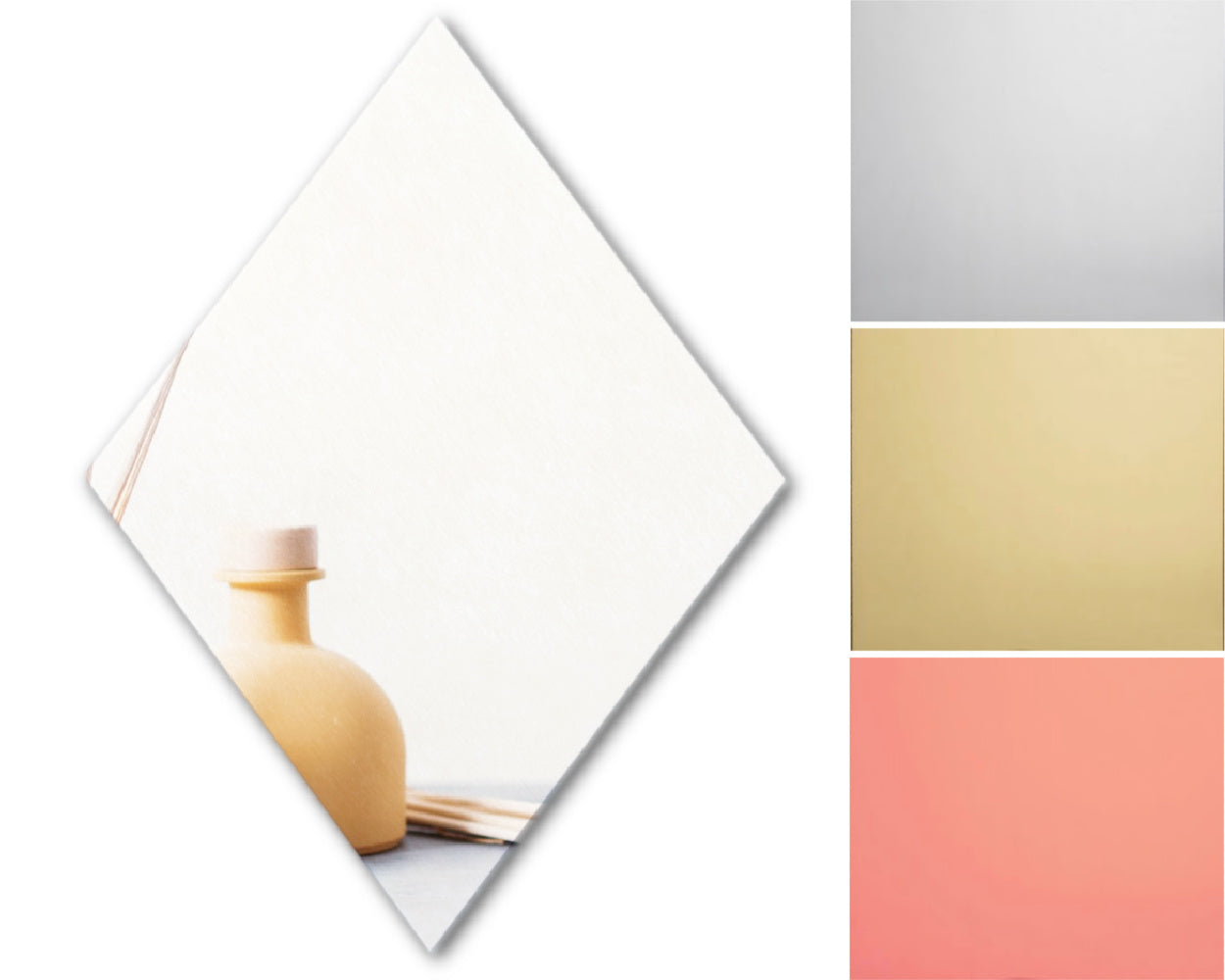 18" Diamond Skeewbacker with 14" Acrylic Mirror