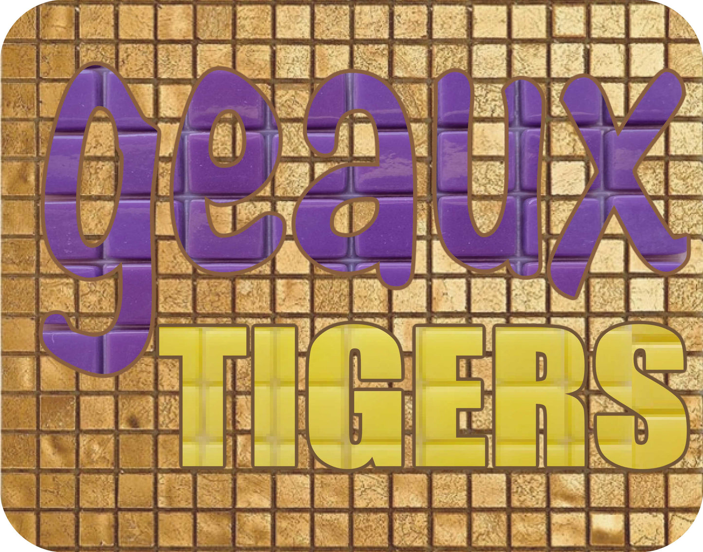 LSU Geaux Tigers 11"x14" (pre-drilled for hanging kit)