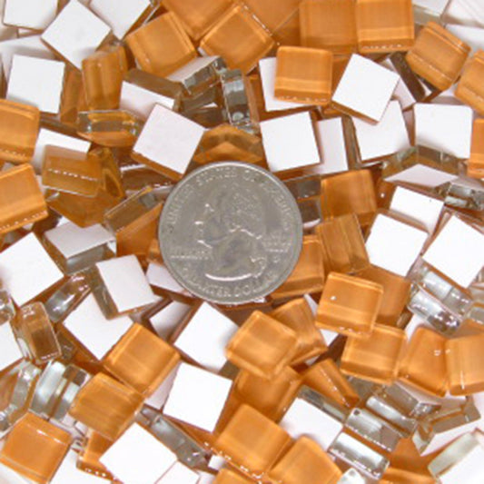 k117 - Peach, Krystal 10mm tile - Kismet Mosaic - mosaic supplies