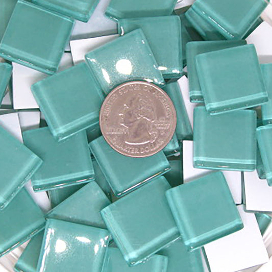 k244 - Turquoise, Krystal 20mm tile - Kismet Mosaic - mosaic supplies