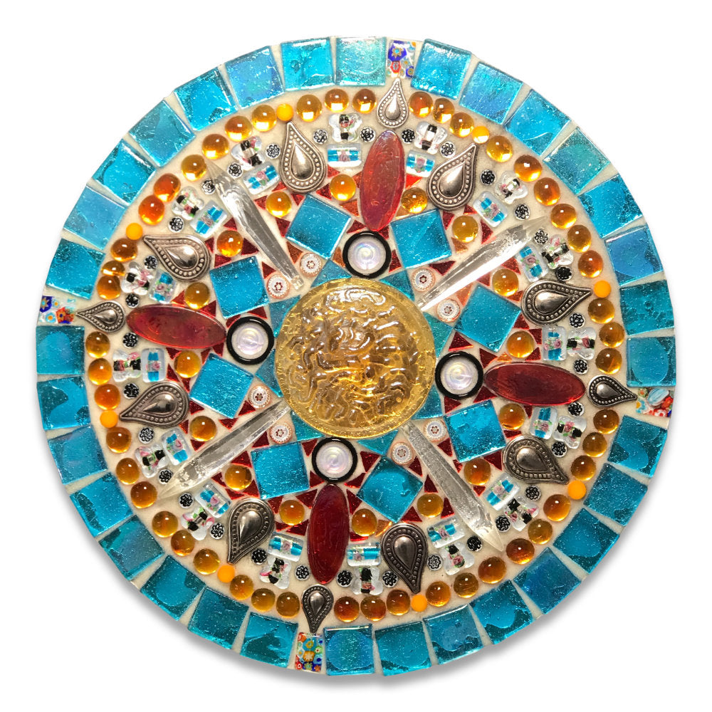 Circle 16" Mosaic Backer (pre-drilled for hangable kit)