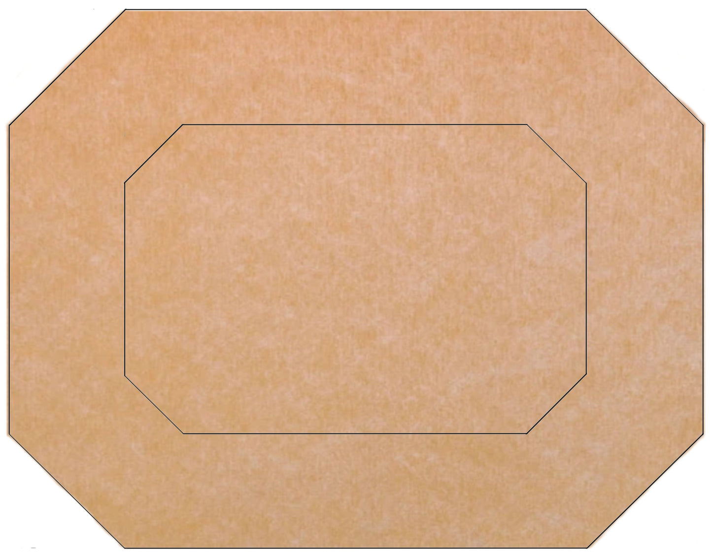 14" x 18" Octagon Skeewbacker & Pattern with 8" x 12" Acrylic Mirror