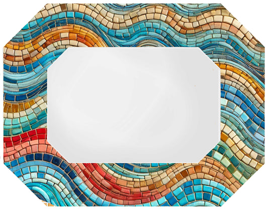 14" x 18" Octagon Skeewbacker & Pattern with 8" x 12" Acrylic Mirror