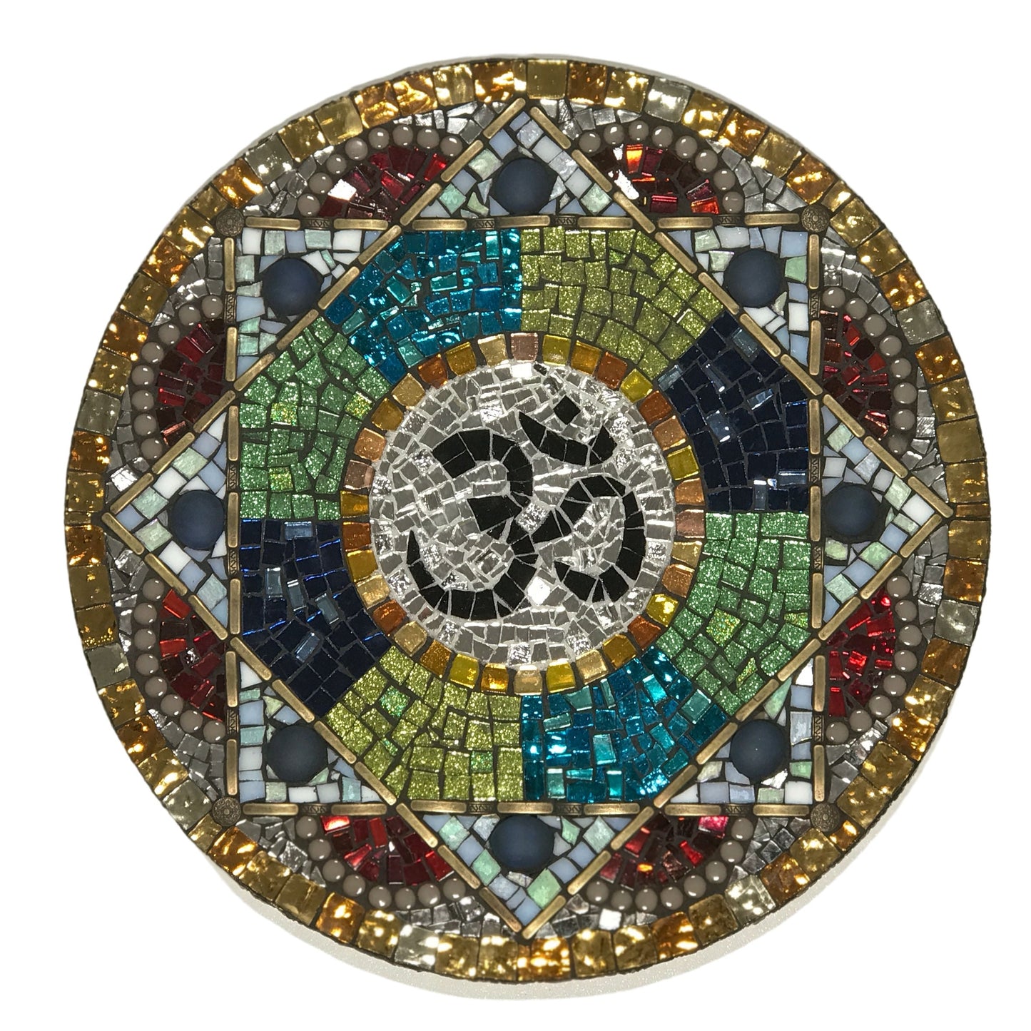 Circle 12" Mosaic Backer (pre-drilled for hangable & stakeable kits)