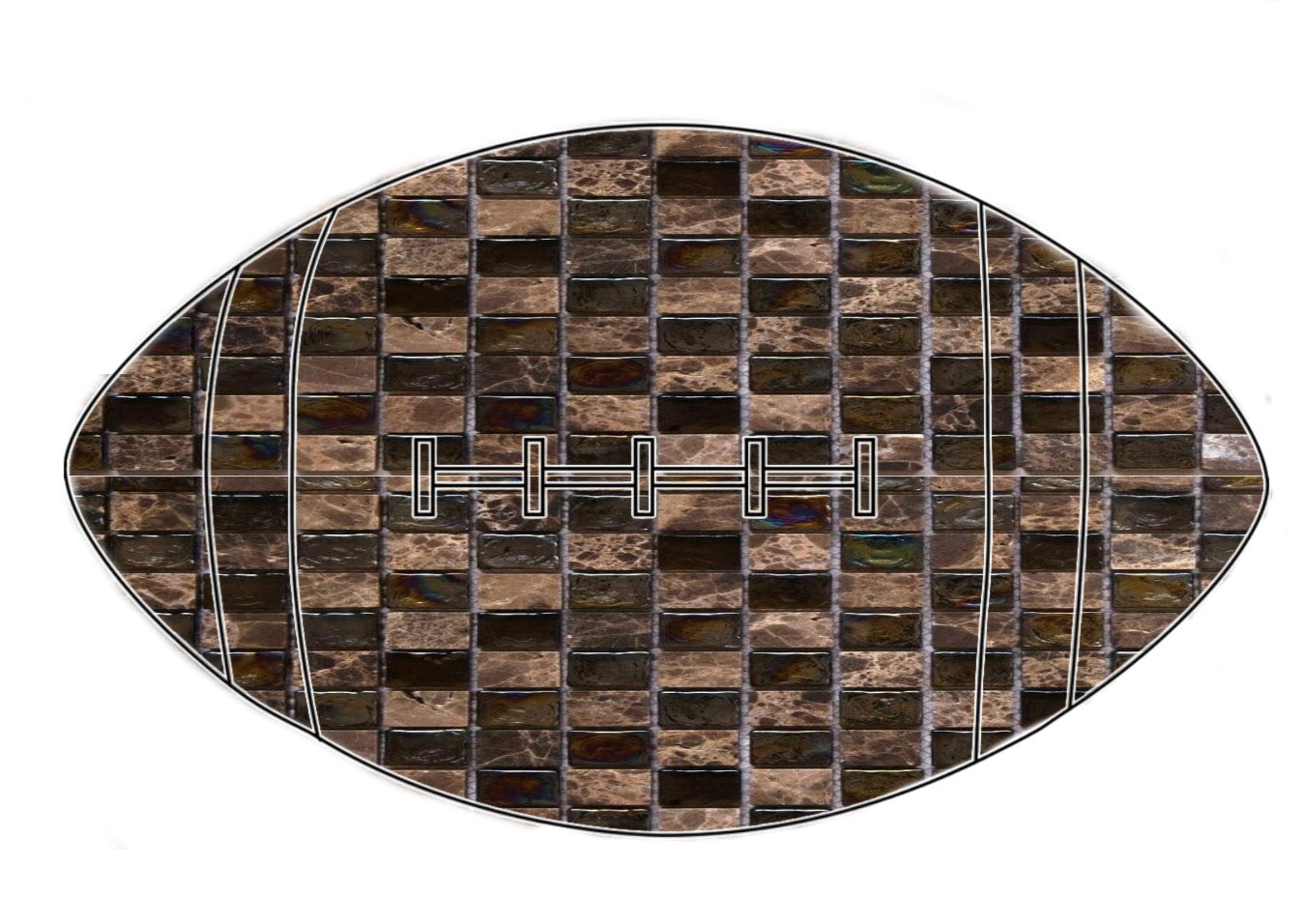 Football 12" (pre-drilled for hanging kit)