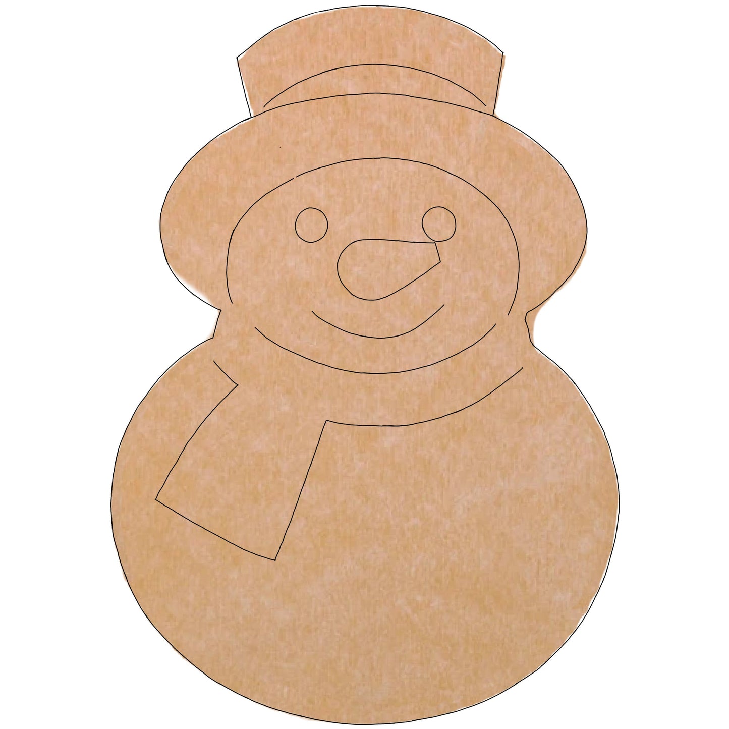 Snowman Mosaic Backer (pre-drilled for hangable)