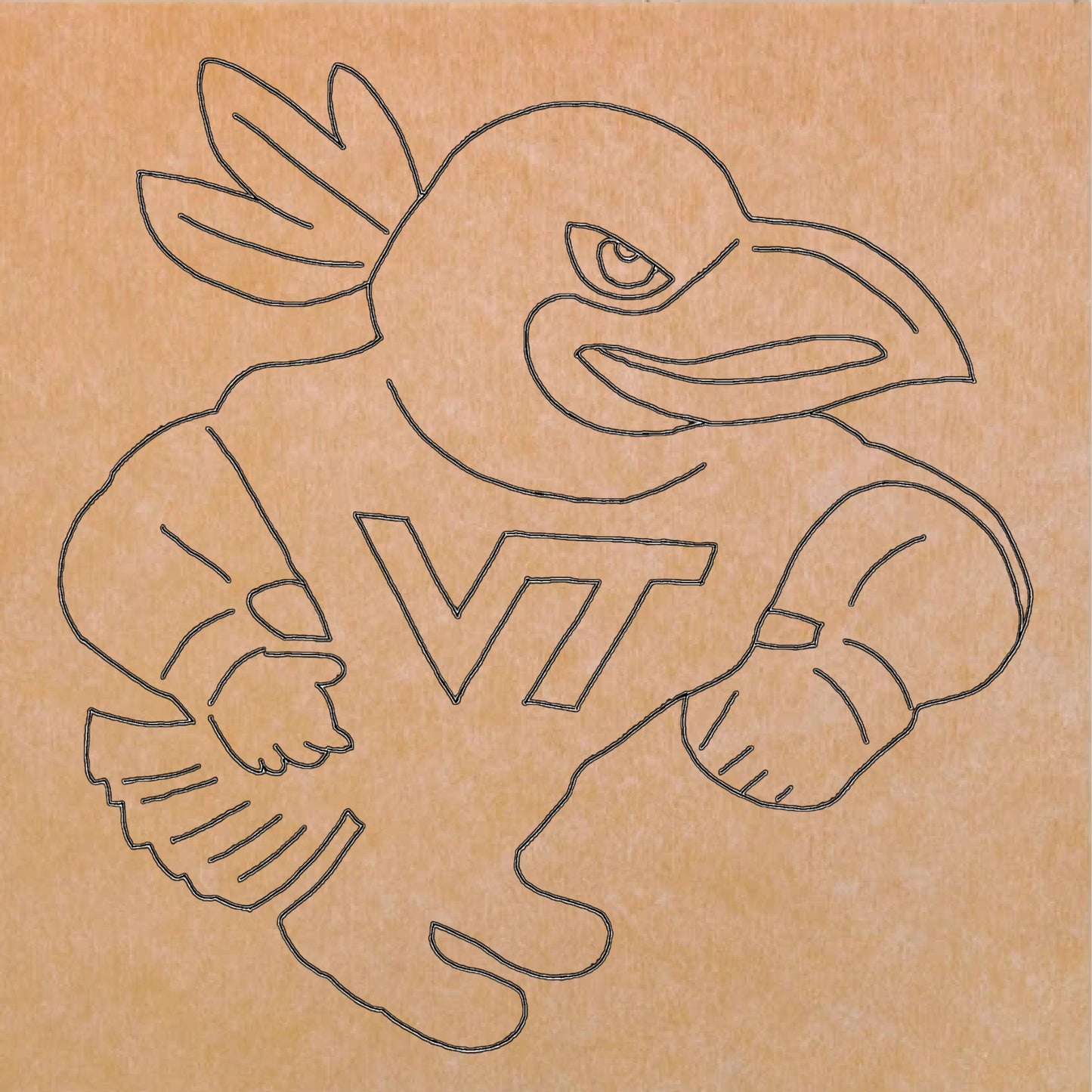 Virginia Tech 12"x12" (pre-drilled for hanging kit)
