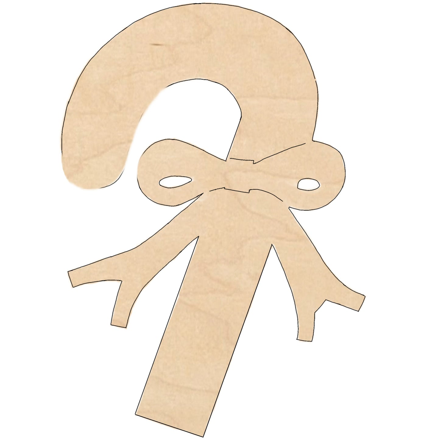 Candy Cane Multi-Art Shape with Hanger