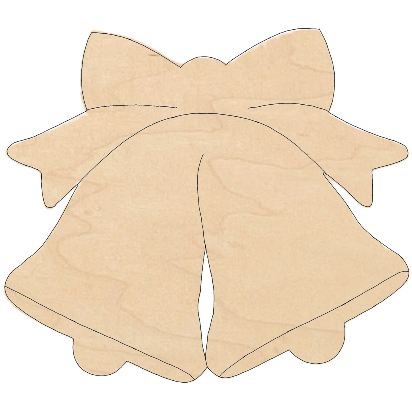 Christmas Bells with Pattern Multi-Art Shape with Sawtooth