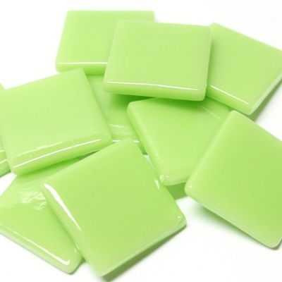 803-g Apple Green, 25mm - recycled glass tile - Kismet Mosaic - mosaic supplies