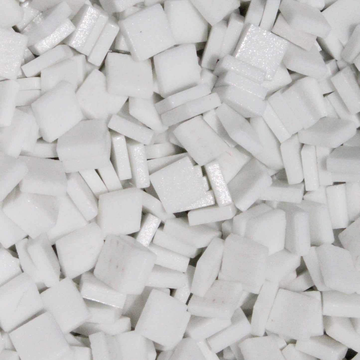 140-m Zinc White, 12mm - White, Gray & Black tile - Kismet Mosaic - mosaic supplies
