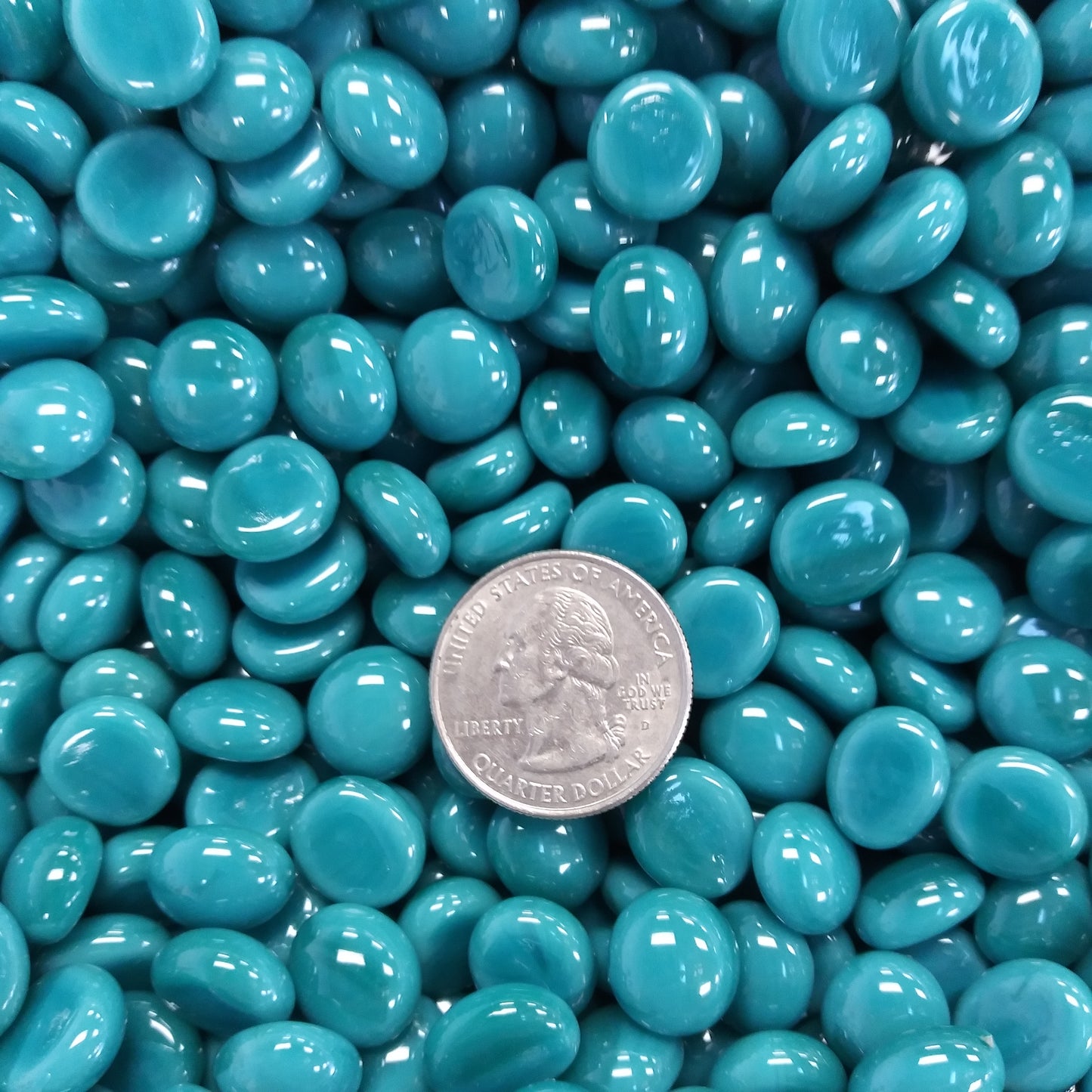 Mini Gems-Teal Gems - Gloss Finish