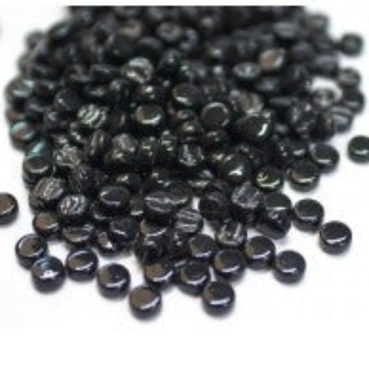 449-g Carbon Black Mini Rounds, MiniRoundGloss tile - Kismet Mosaic - mosaic supplies
