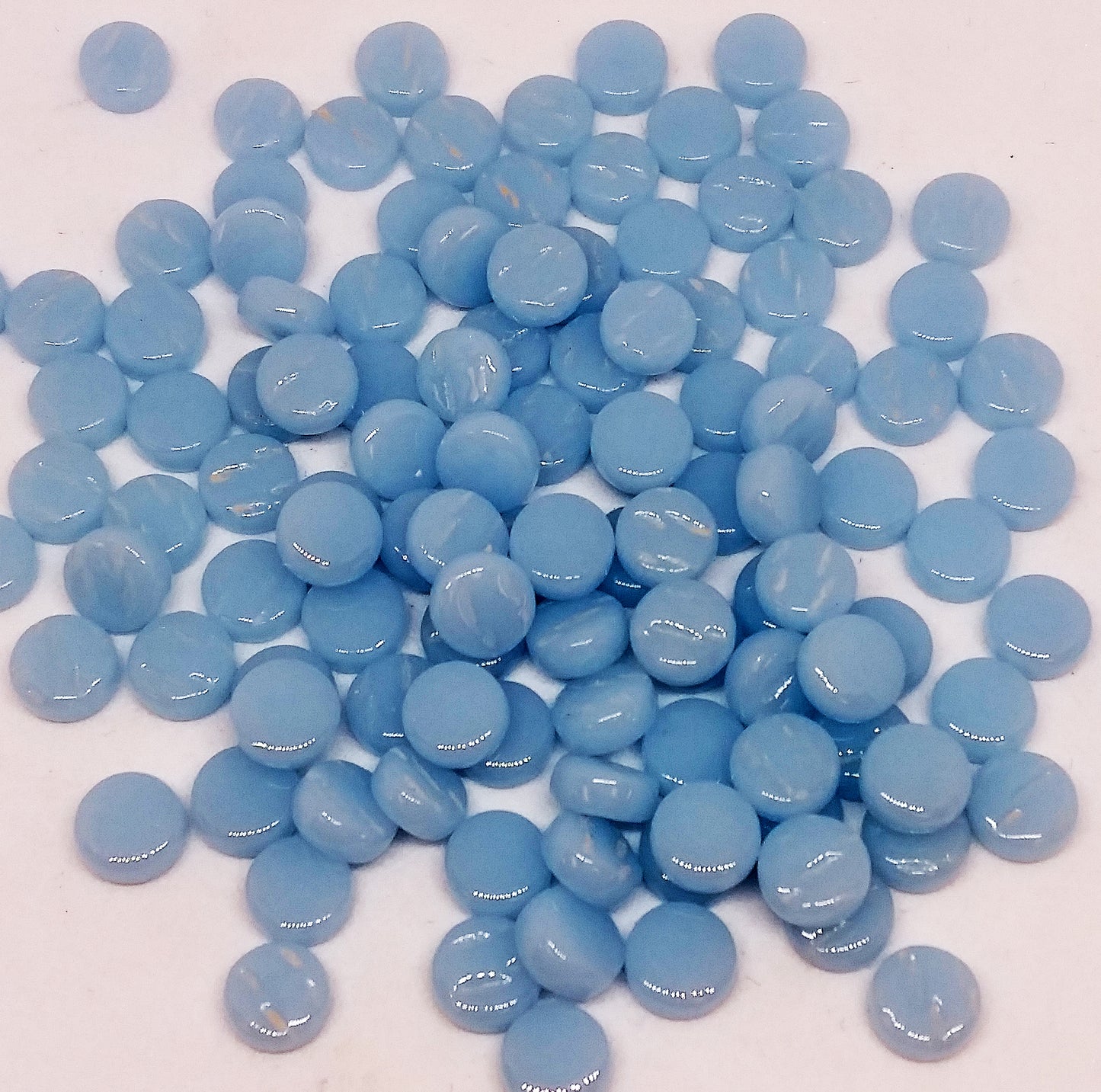 461-g Sky Blue Mini Rounds, MiniRoundGloss tile - Kismet Mosaic - mosaic supplies