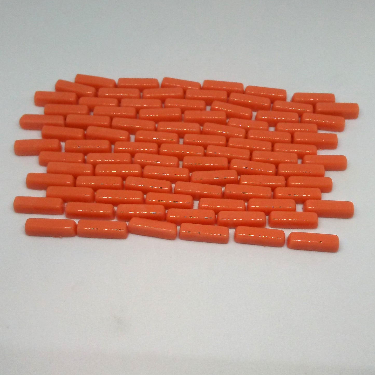 6104-g Tangerine- Mini-Rectangles, MiniRectangle tile - Kismet Mosaic - mosaic supplies