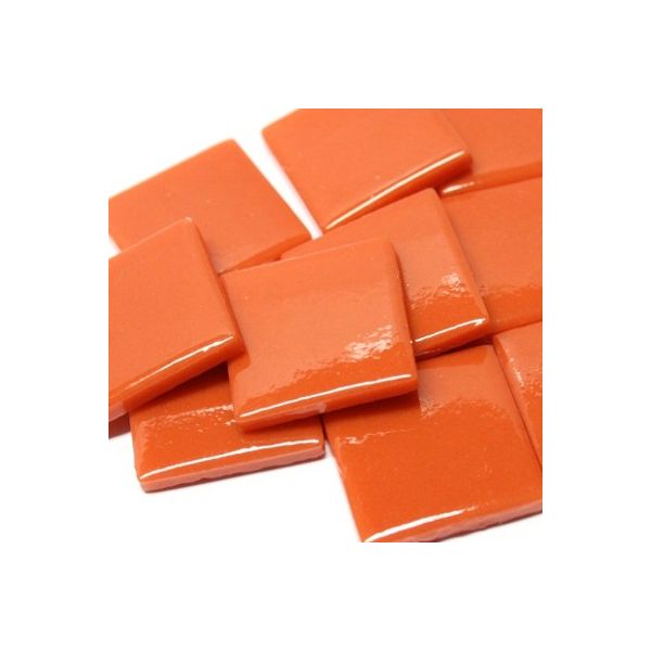 8108-g Cognac Gloss 25mm - recycled glass tile - Kismet Mosaic - mosaic supplies