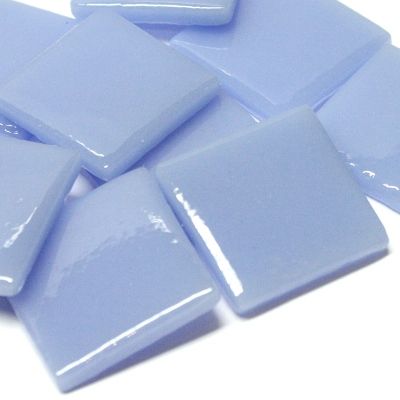 862-g Light Periwinkle Gloss 25mm - recycled glass tile - Kismet Mosaic - mosaic supplies