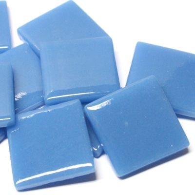 865-g Surf Blue Gloss 25mm - recycled glass tile - Kismet Mosaic - mosaic supplies