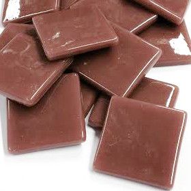 897-g Hot Chocolate Gloss 25mm - recycled glass tile - Kismet Mosaic - mosaic supplies