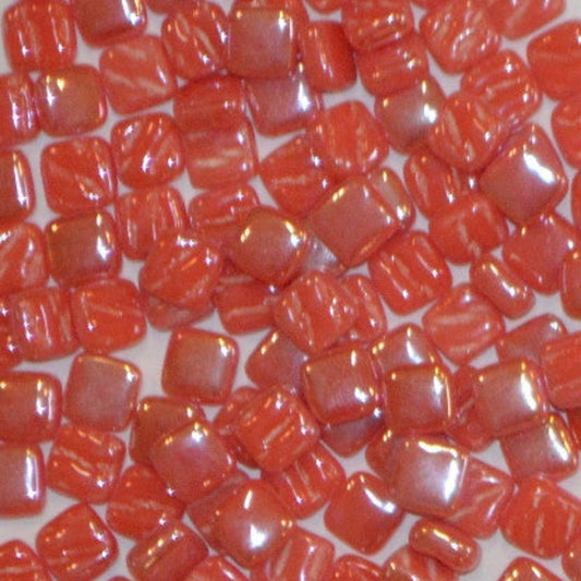 107-i Chili Red, 8mm - Oranges, Reds & Pinks tile - Kismet Mosaic - mosaic supplies