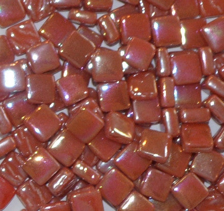 108-i Cognac, 8mm - Oranges, Reds & Pinks tile - Kismet Mosaic - mosaic supplies
