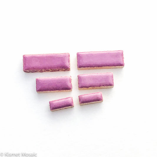 c-Lavender Rectangles, CeramicRectangles tile - Kismet Mosaic - mosaic supplies
