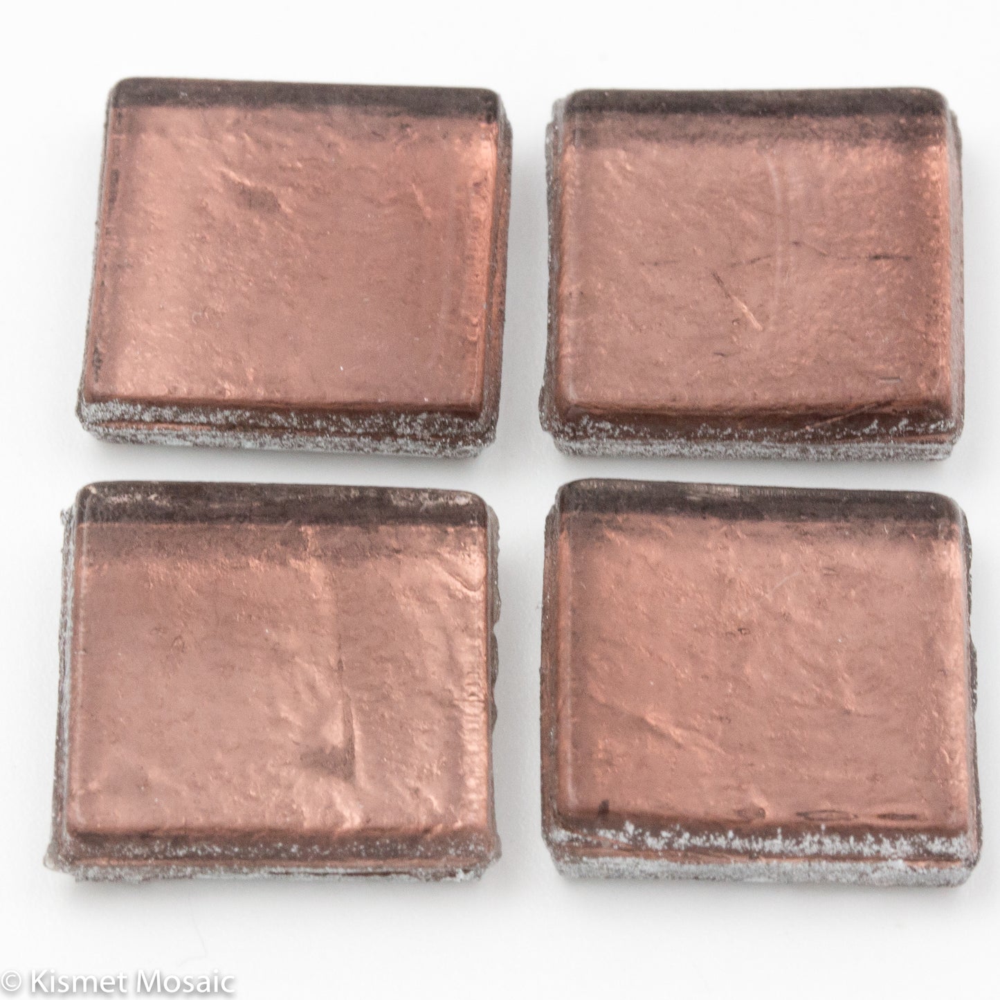 FL17 - Rose, 15mmFoil tile - Kismet Mosaic - mosaic supplies