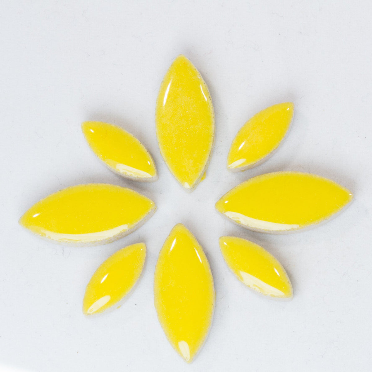 cp-Sunshine Ellipse/Petal, CeramicPetals tile - Kismet Mosaic - mosaic supplies