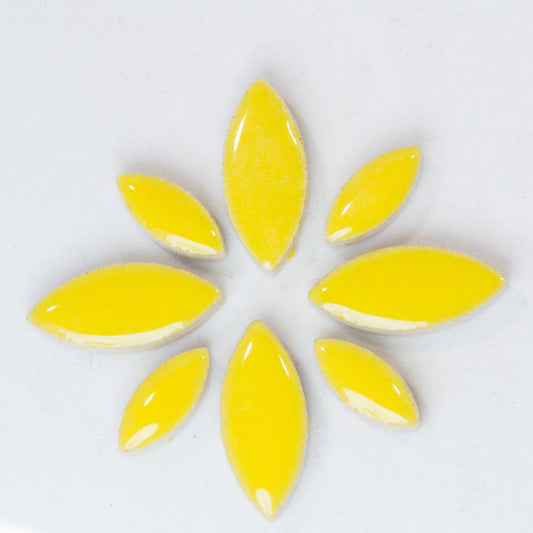cp-Sunshine Ellipse/Petal, CeramicPetals tile - Kismet Mosaic - mosaic supplies
