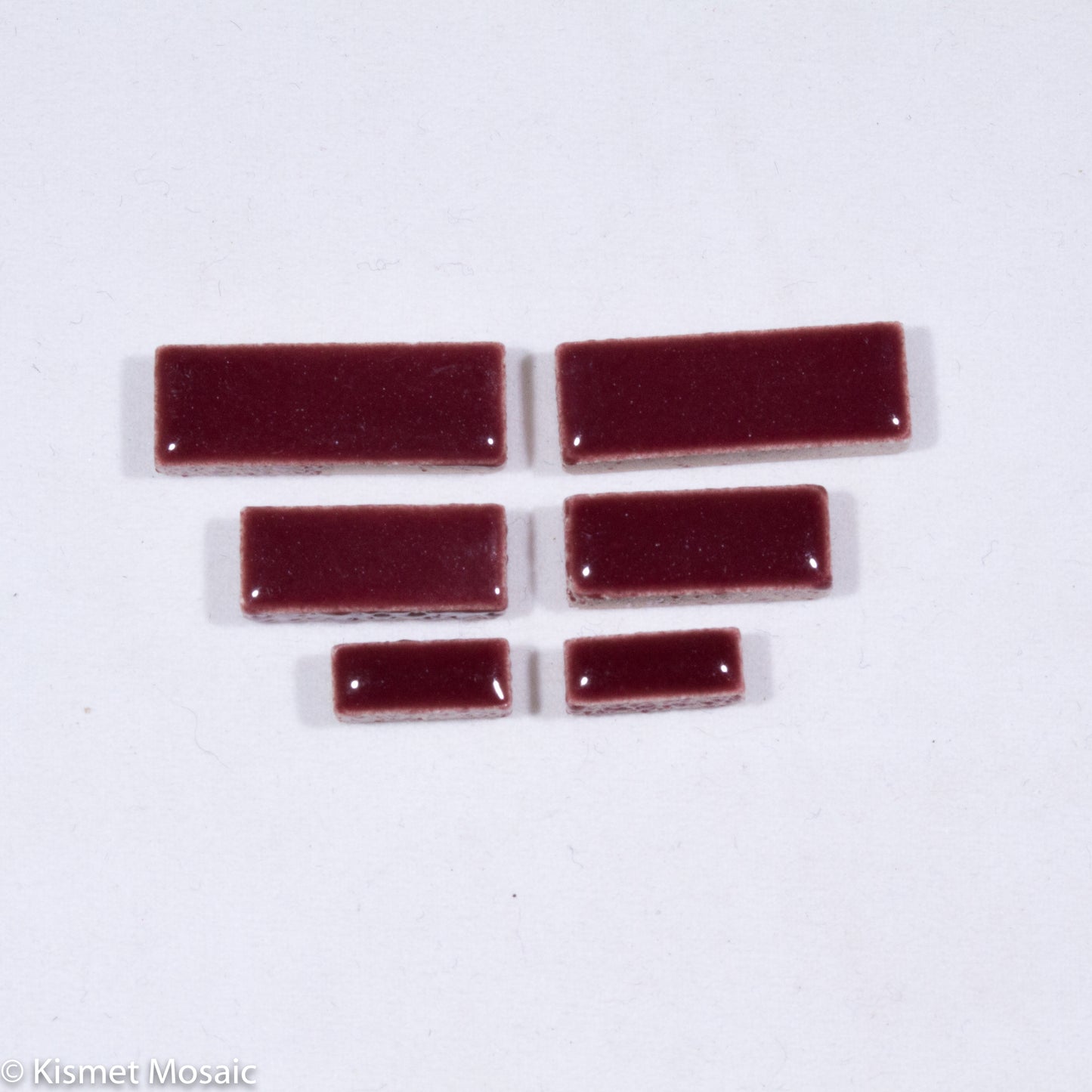 c-Wine Rectangles, CeramicRectangles tile - Kismet Mosaic - mosaic supplies