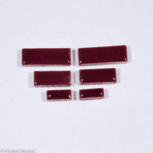 c-Wine Rectangles, CeramicRectangles tile - Kismet Mosaic - mosaic supplies