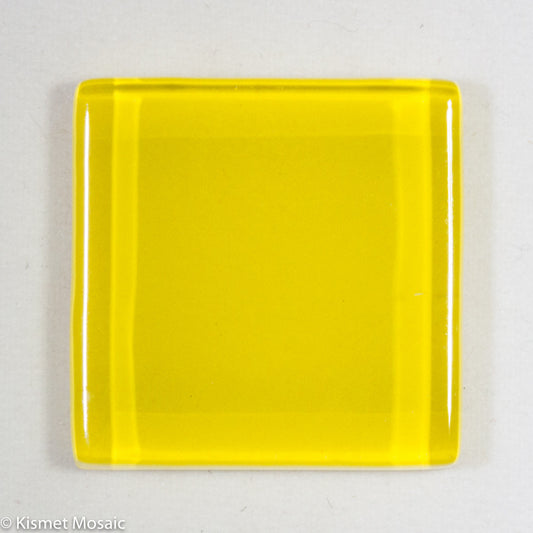 k213 - Yellow, Krystal 20mm tile - Kismet Mosaic - mosaic supplies