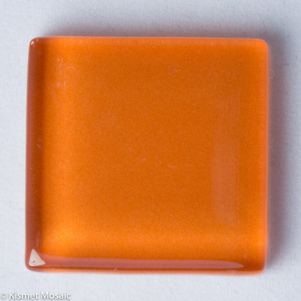 k218 - Orange, Krystal 20mm tile - Kismet Mosaic - mosaic supplies