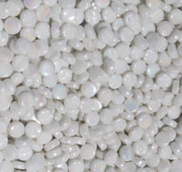440-i - Zinc White Mini Rounds, MiniRoundIrid tile - Kismet Mosaic - mosaic supplies