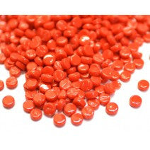 4107-g Chili Red Mini Rounds, MiniRoundGloss tile - Kismet Mosaic - mosaic supplies
