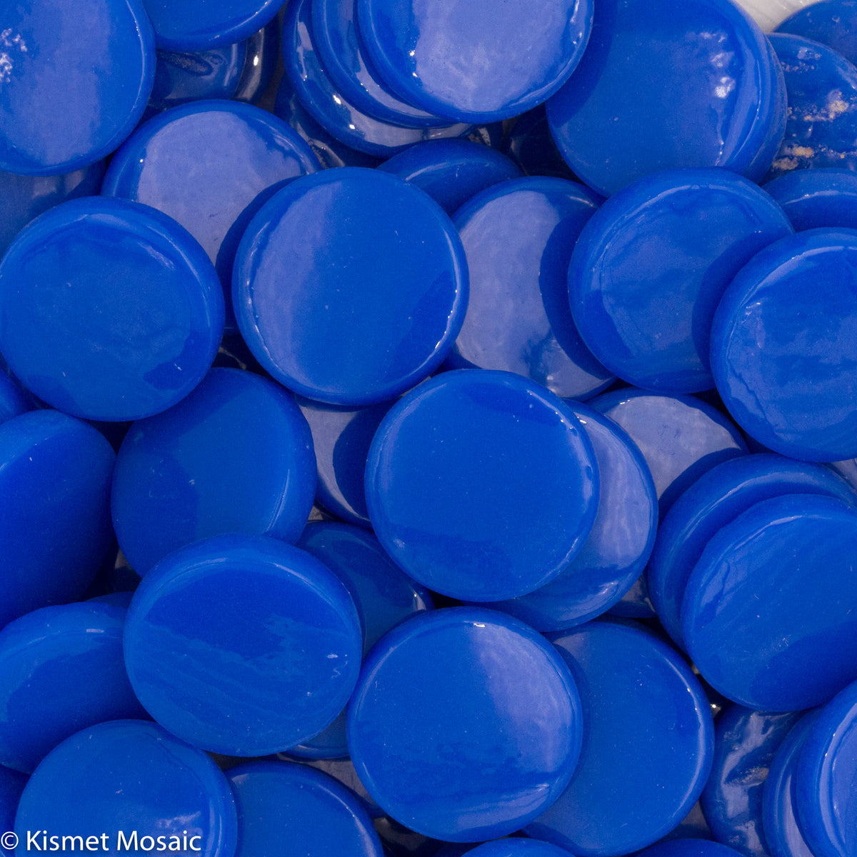269g Cobalt Penny Round Gloss Kismet Mosaic