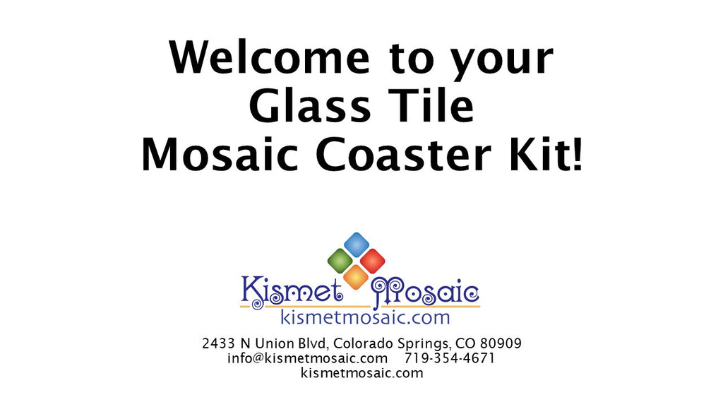 Mosaic Coaster Kit Instructions
