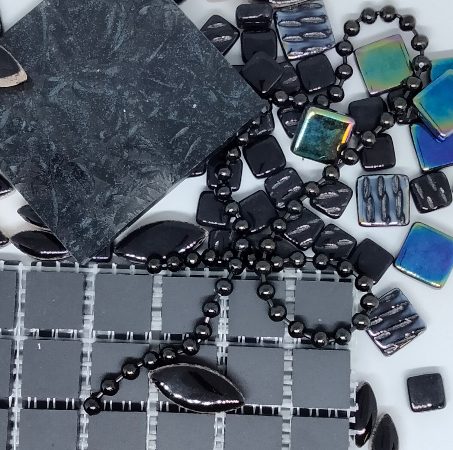 Colors: Black Mosaic Tile