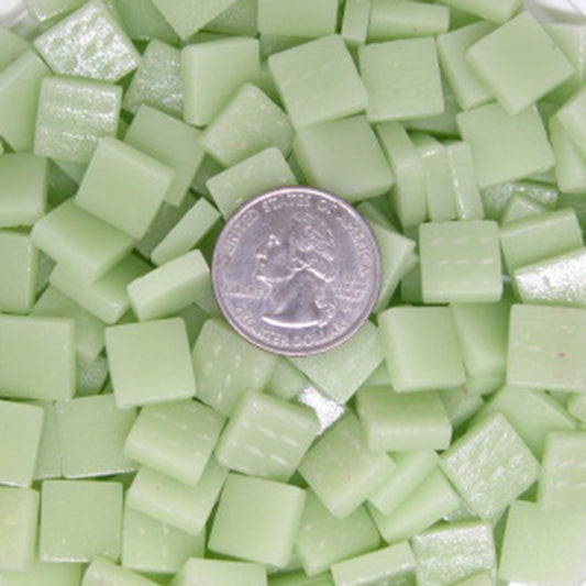 pale green, apple green, 12mm tile, recycled glass, square tile
001-m-pastel-green-mosaic-tile