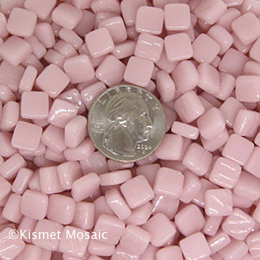 09-g Light Pink, 8mm - Oranges, Reds & Pinks tile - Kismet Mosaic - mosaic supplies