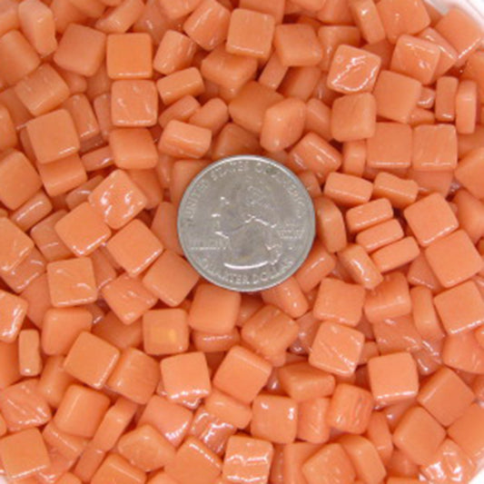 103-g Salmon, 8mm - Oranges, Reds & Pinks tile - Kismet Mosaic - mosaic supplies
