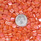 105-i Orange, 8mm - Oranges, Reds & Pinks tile - Kismet Mosaic - mosaic supplies