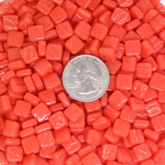 106-g Watermelon, 8mm - Oranges, Reds & Pinks tile - Kismet Mosaic - mosaic supplies