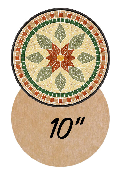 10" Circle Waterproof Mosaic Backer