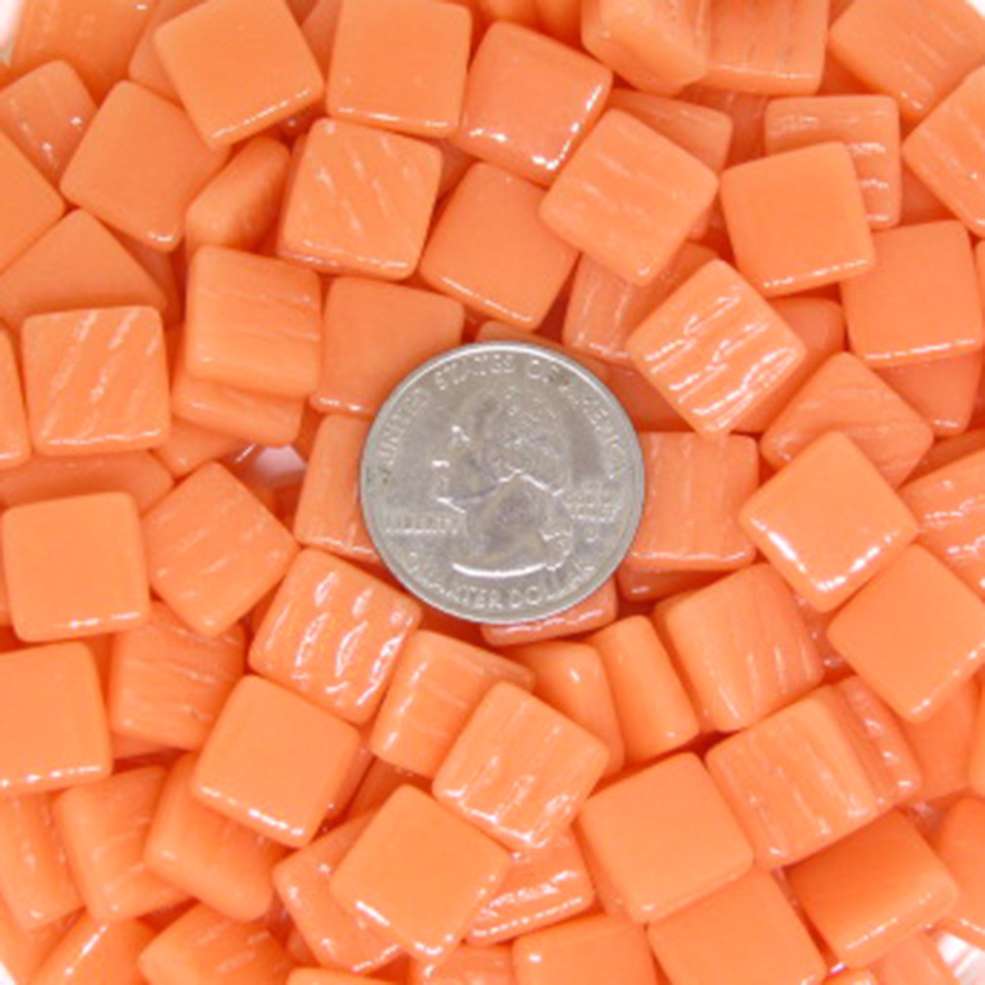 1103-g Salmon, 12mm - Oranges, Reds & Pinks tile - Kismet Mosaic - mosaic supplies